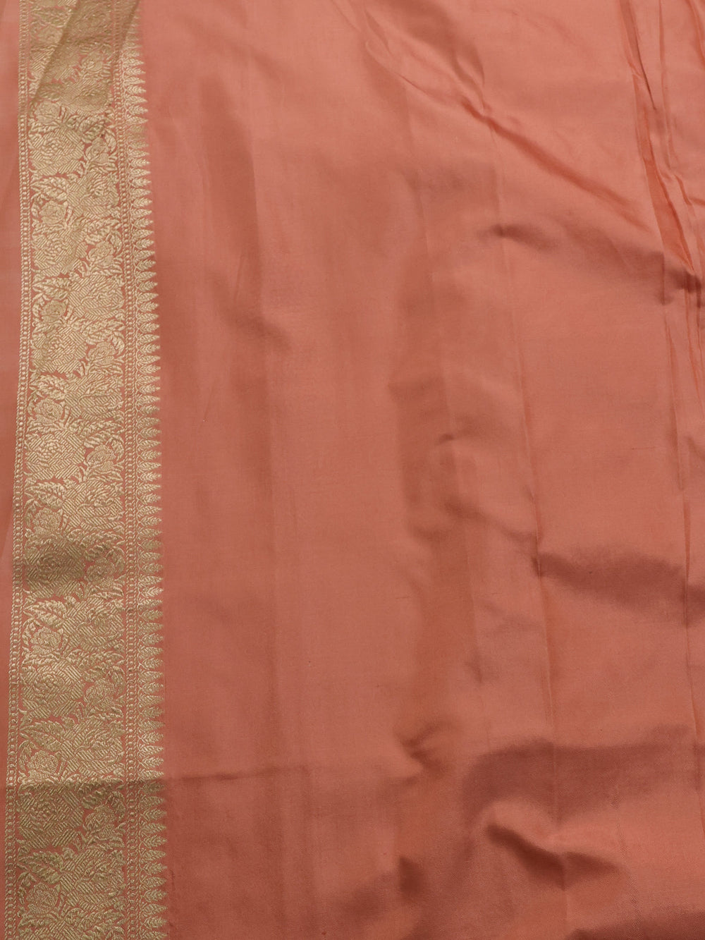 Peach Banarasi Silk Saree