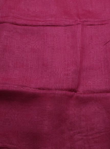 Fuchsia Pink Chanderi Embroidery Saree