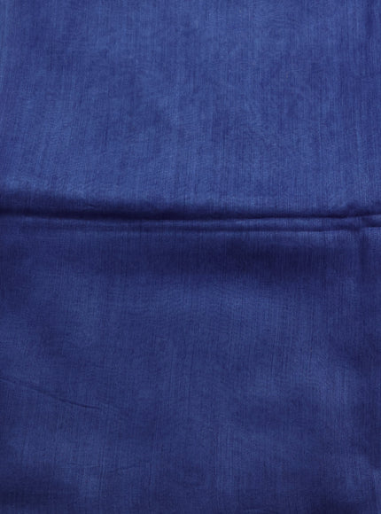 Blue Chanderi Embroidery Saree