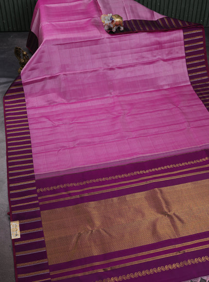 Lavender - Purple Kanchipuram Tussar Silk Saree