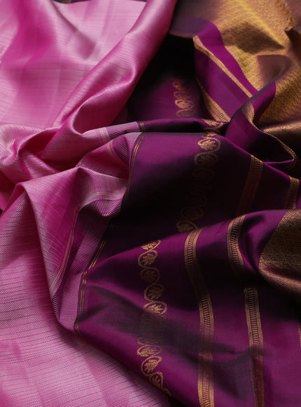 Lavender - Purple Kanchipuram Tussar Silk Saree
