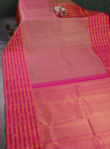 Pink Pure Kanchipuram Silk Saree