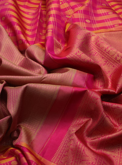 Pink Pure Kanchipuram Silk Saree