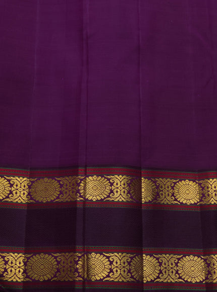 Purple Kanchipuram Silk Saree