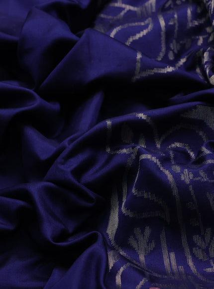 Navy Blue Banarasi Silk Saree
