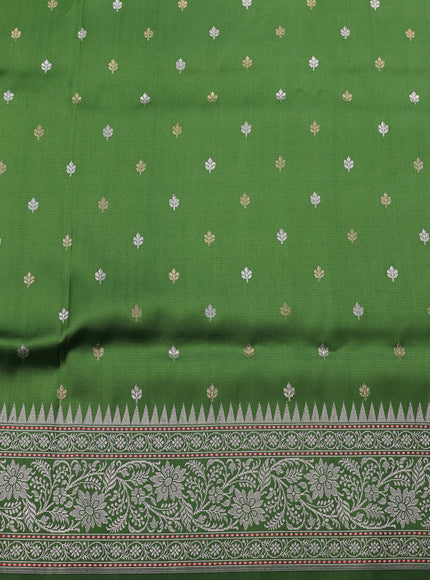 Pista Green - Green Banarasi Kora Saree