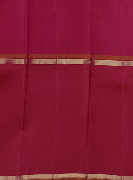 Red - Purple Pure Kanchipuram Silk Saree