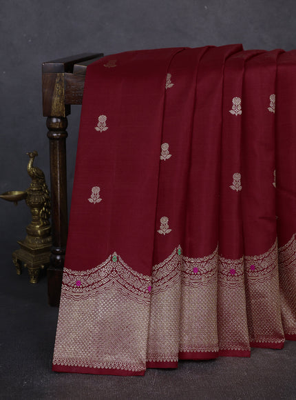 Red Pure Kanchipuram Silk Saree