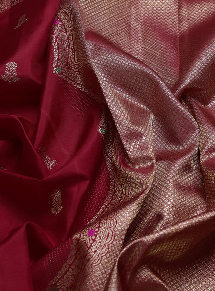 Red Pure Kanchipuram Silk Saree