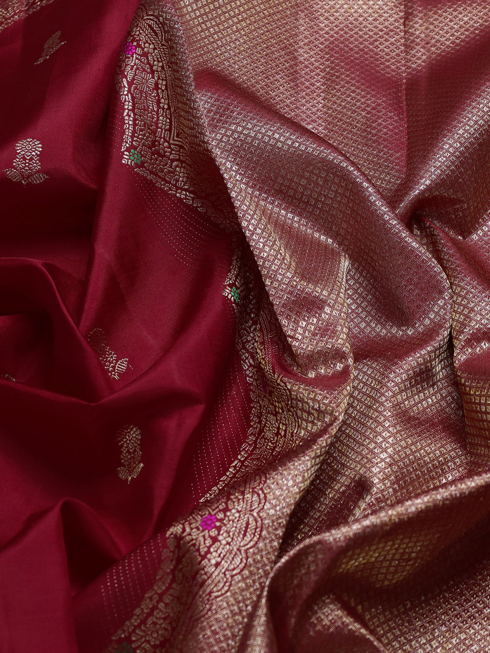 Red Pure Kanchipuram Silk Saree