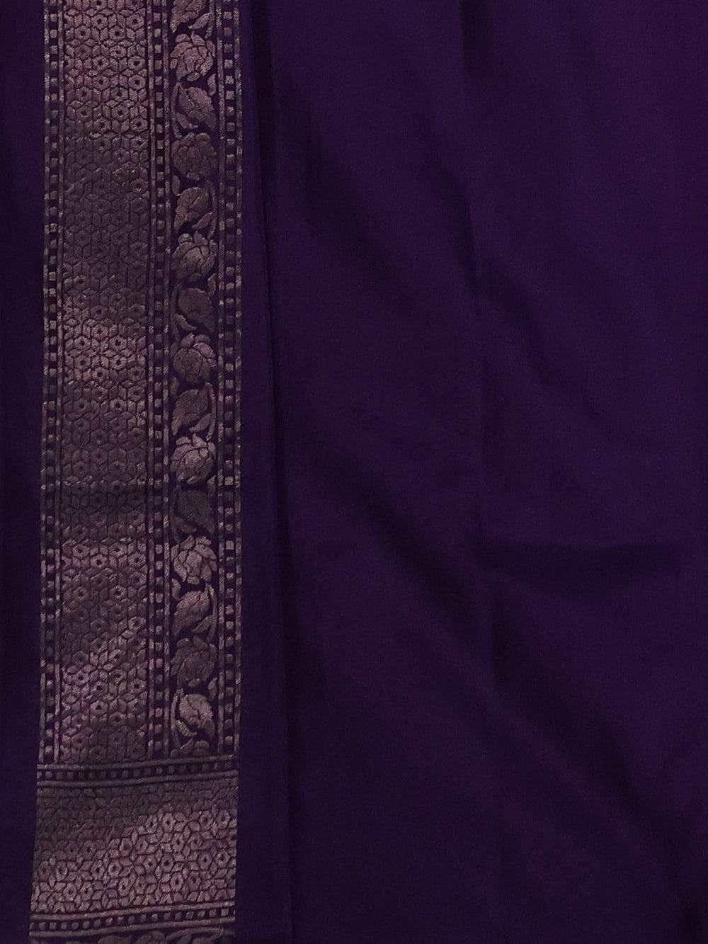 Purple Banarasi Silk Saree