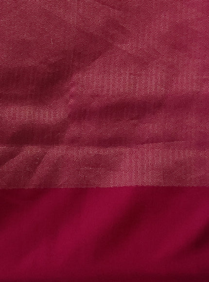 Black - Magenta Pink Banarasi Silk Saree