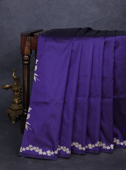 Violet Banarasi Silk Saree