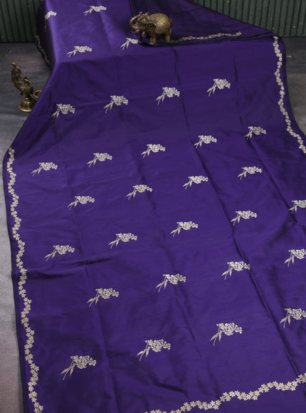 Violet Banarasi Silk Saree