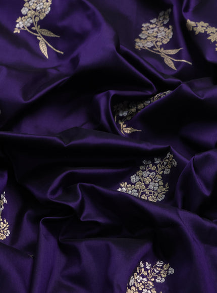 Violet Banarasi Silk Saree