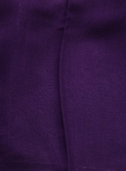 Rust - Purple Tussar Printed Silk Saree