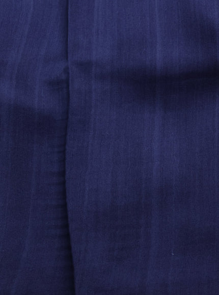 Blue- Dark Blue Tussar Printed Silk Saree