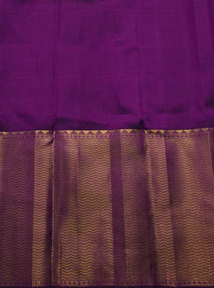 Purple Pure Kanchipuram Silk Saree