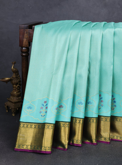 Emerald Green - Green Pure Kanchipuram Silk Saree