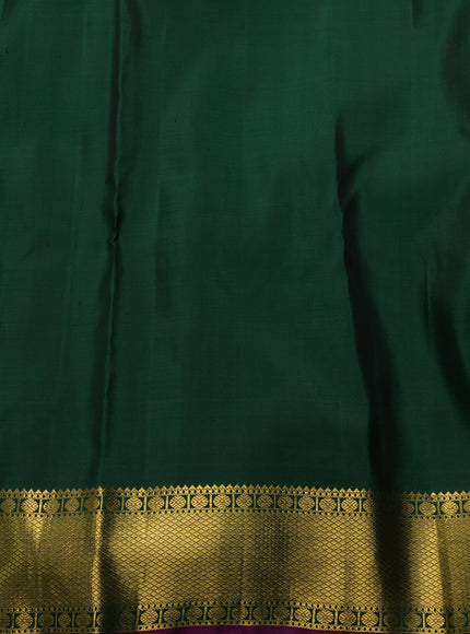 Emerald Green - Green Pure Kanchipuram Silk Saree