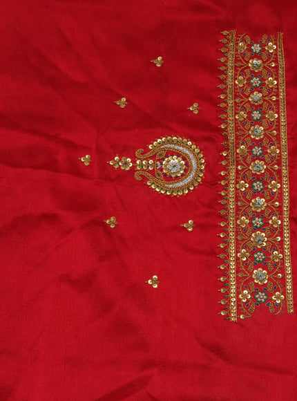 Blue Patan Patola Silk Saree With Embroidery