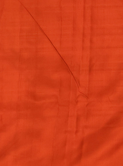 Rust Orange Ikat Silk Saree