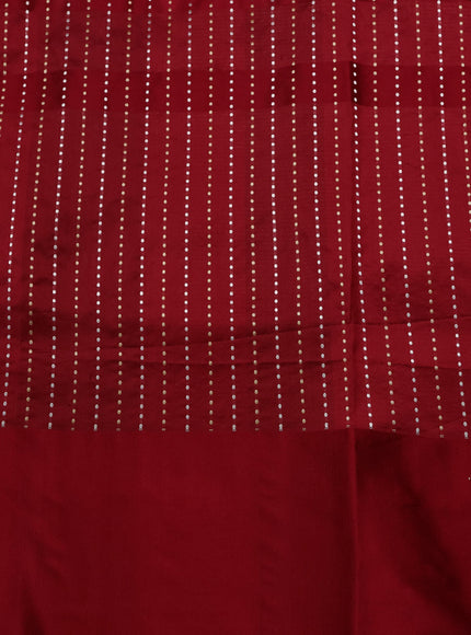 Pink - Red Banarasi Silk Saree
