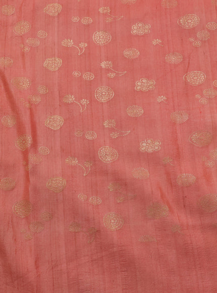 Multi Colour - Cream Banarasi Tussar Hand Painted Silk Saree