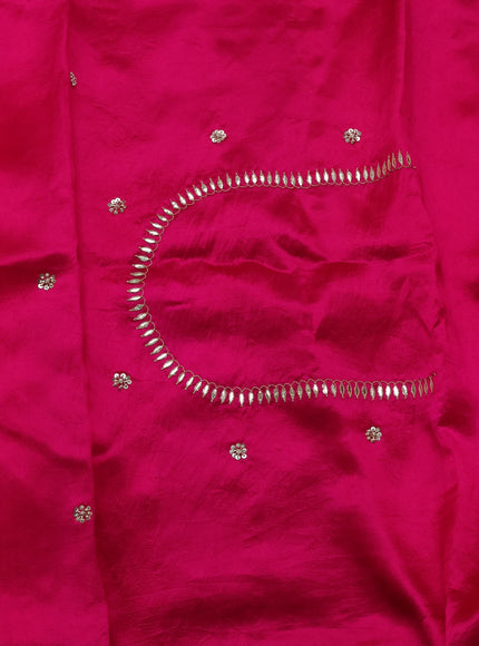 Pink Ombre Organza Embroidery Silk Saree