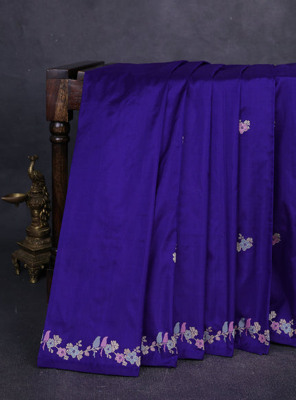 Blue Banarasi Silk Saree