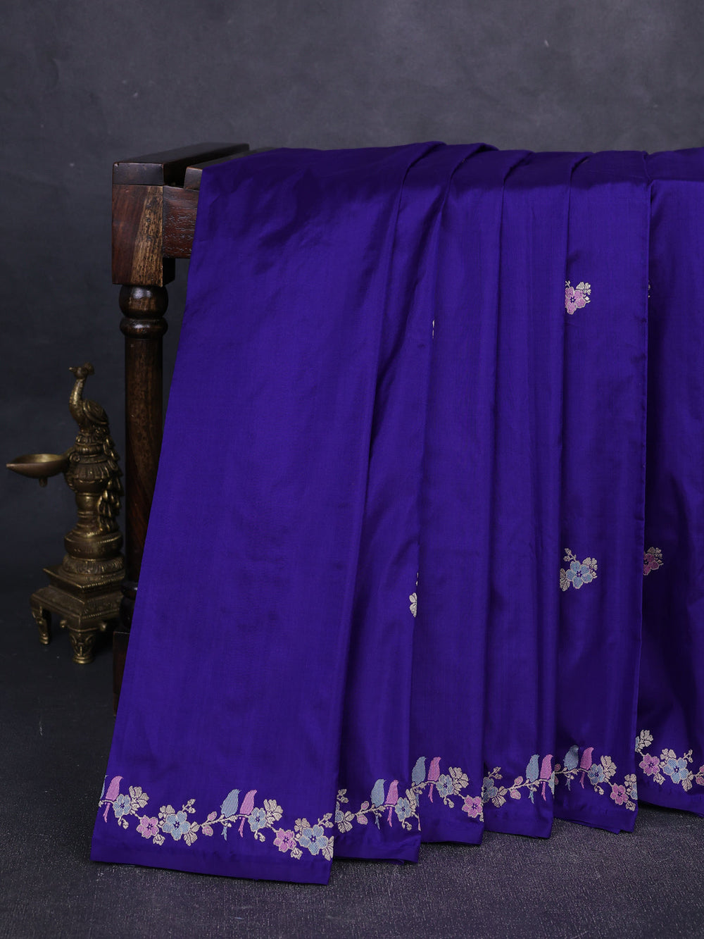 Blue Banarasi Silk Saree