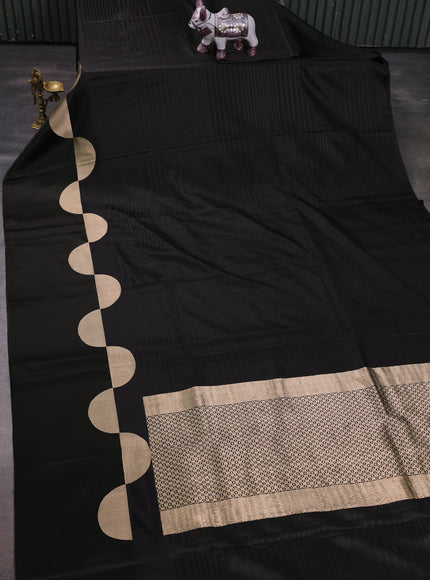 Dark Olive Green Banarasi Silk Saree