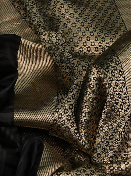 Dark Olive Green Banarasi Silk Saree