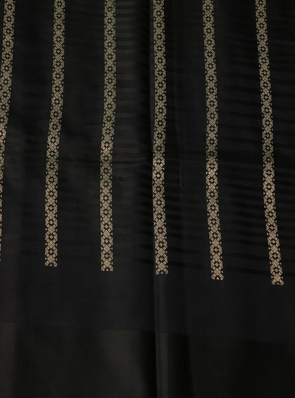 Dark Olive Green Banarasi Silk Saree
