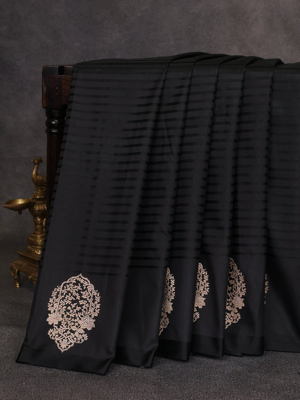Black Banarasi Silk Saree