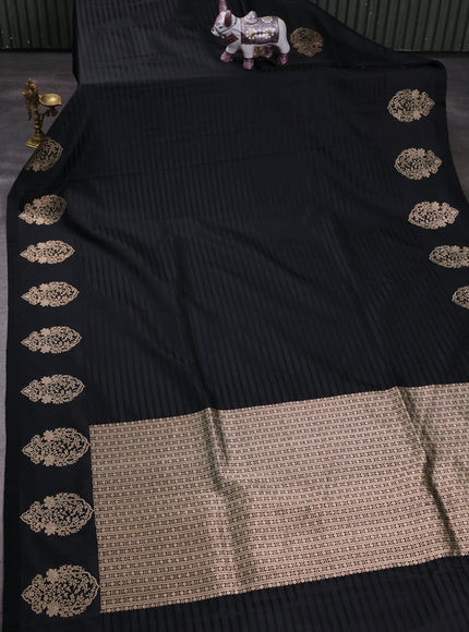 Black Banarasi Silk Saree
