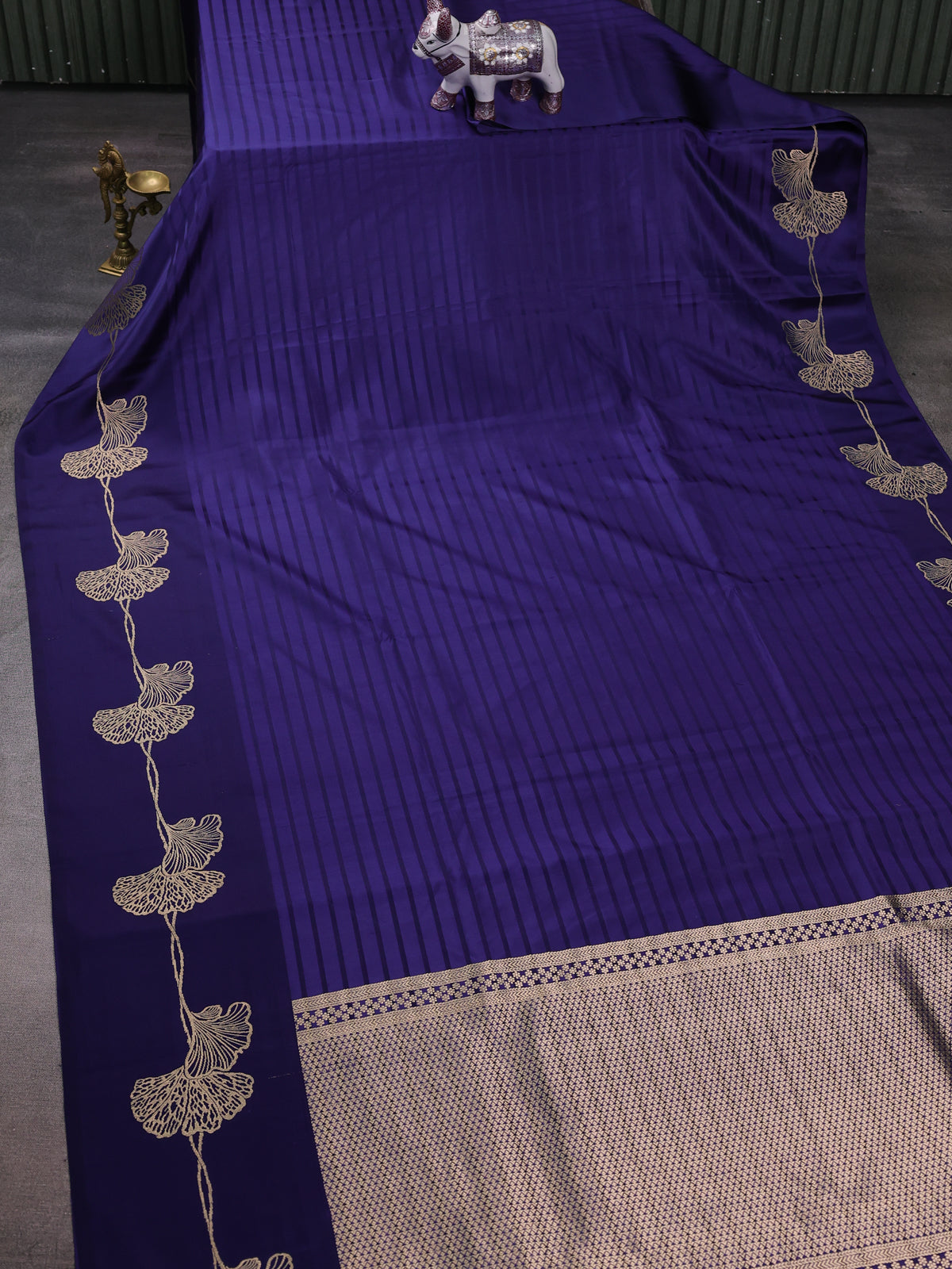 Blue Banarasi Silk Saree