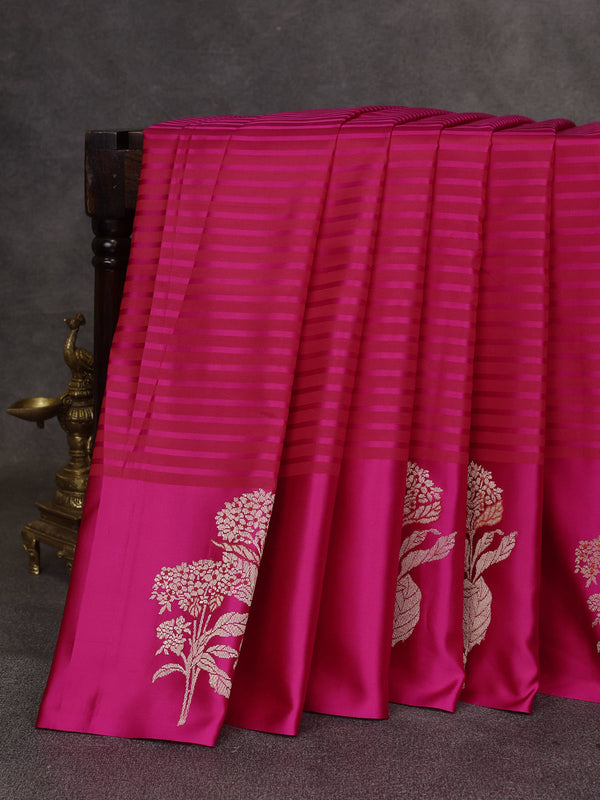 Pink Banarasi Silk Saree