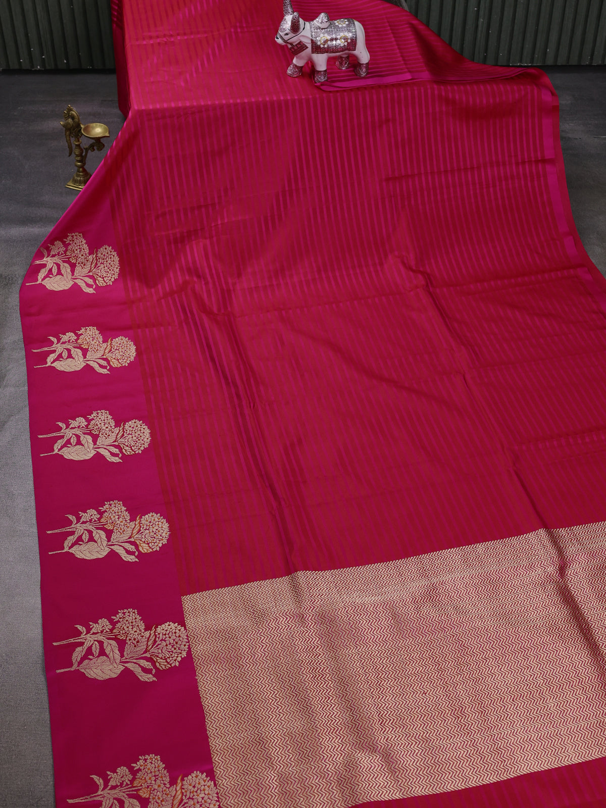 Pink Banarasi Silk Saree