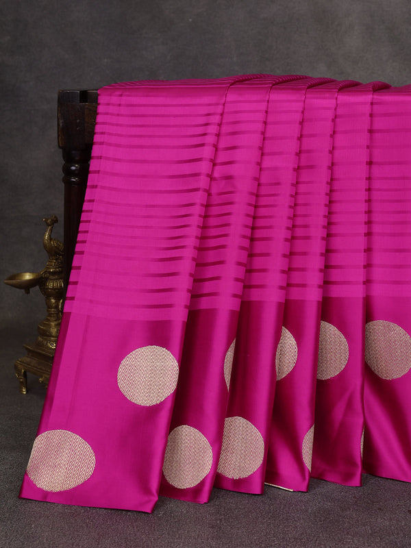 Rani Pink Banarasi Silk Saree