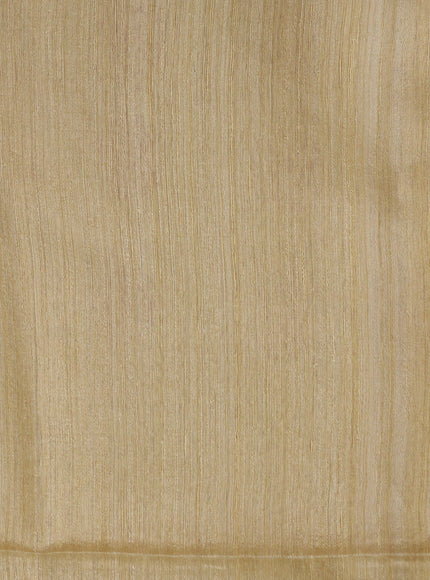 Beige Matka Tussar Silk Saree