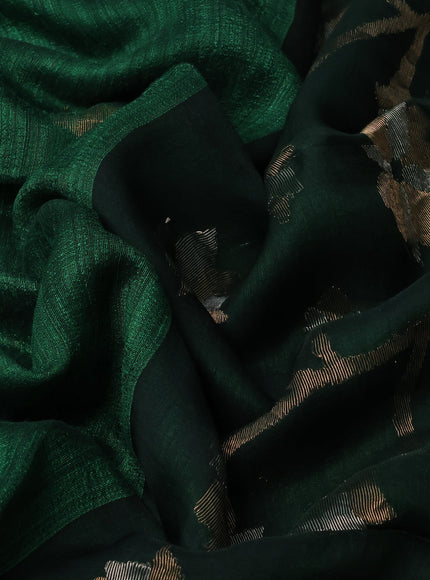 Green Matka Tussar Silk Saree