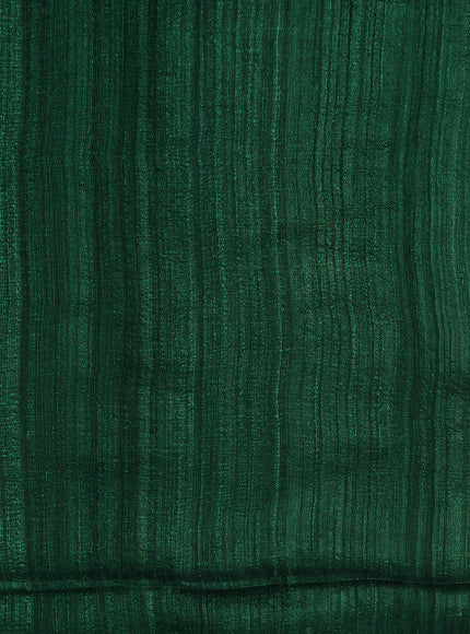 Green Matka Tussar Silk Saree