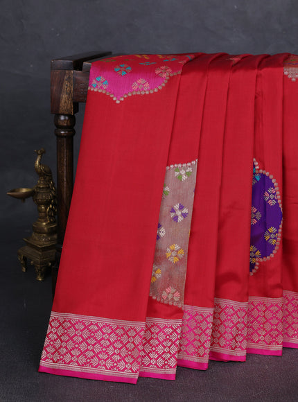 Red Banarasi Silk Saree