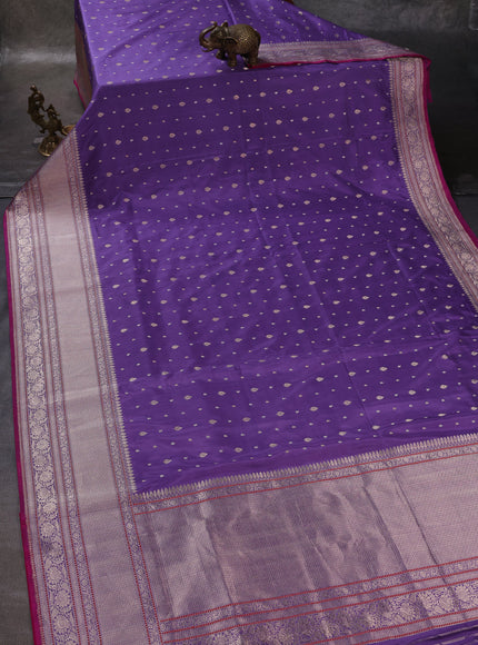 Light Purple - Pink Banarasi Silk Saree