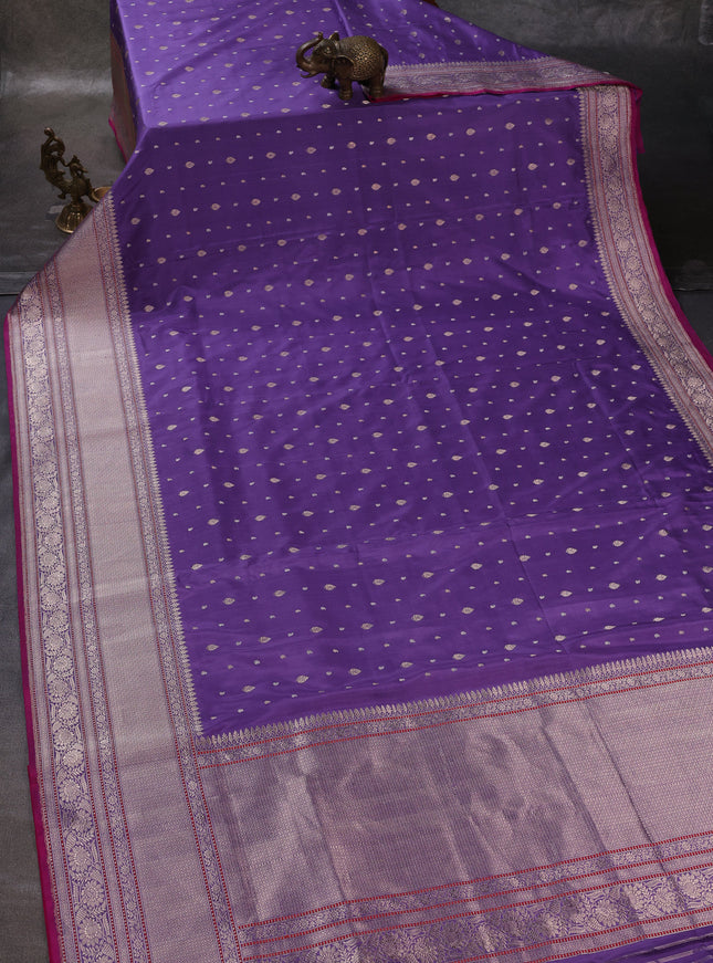 Light Purple - Pink Banarasi Silk Saree