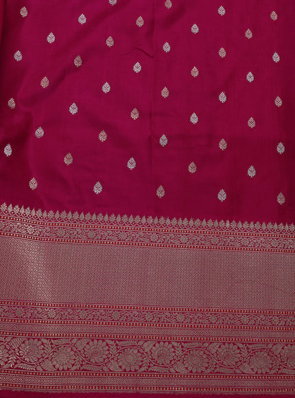 Light Purple - Pink Banarasi Silk Saree