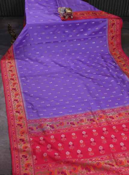 Lavender - Pink Banarasi Silk Saree