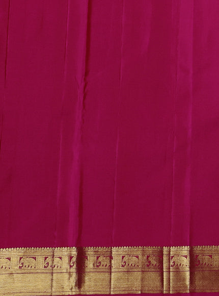 Rani Pink - Maroon Pure Kanchipuram Silk Saree With Patola Border