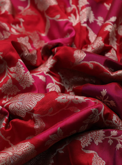 Red Banarasi Silk Embroidery Saree